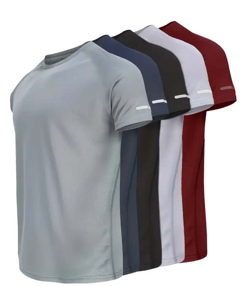 Unbranded Men's Quick-Dry Athletic Performance Short Sleeve T-Shirt XL